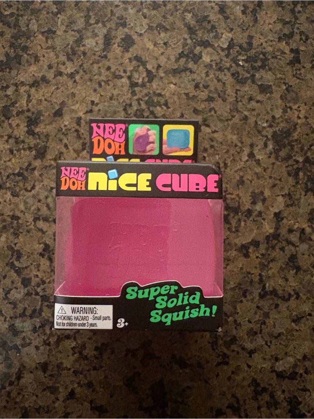 NeeDoh Nice Cube Super Solid Squish - Pink